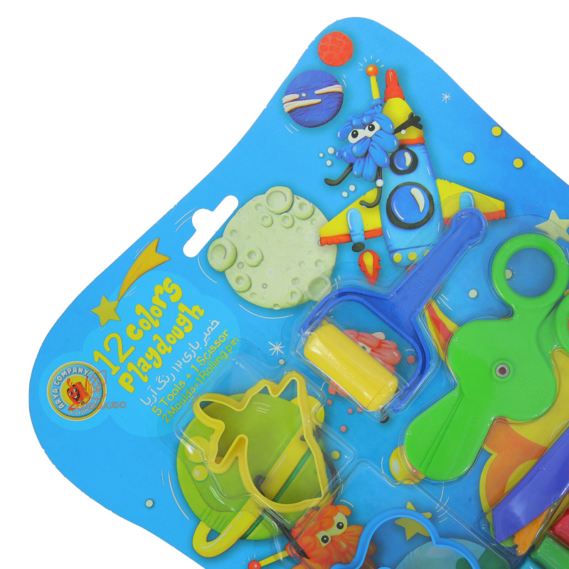 خمیر بازی 12 رنگ وکیوم با ابزار آریا (3)