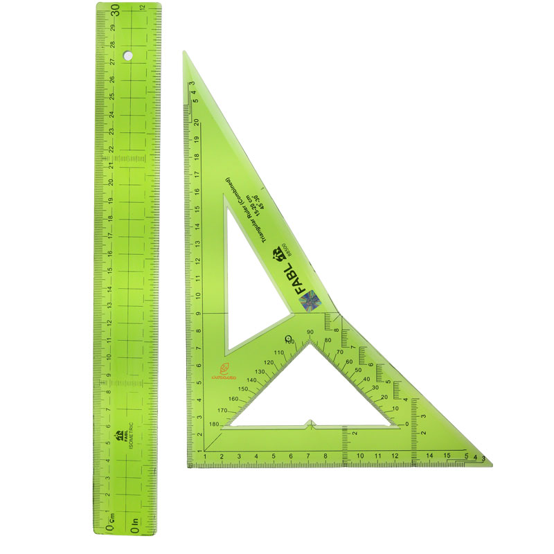 ست حرفه ای (گونیا تلفیقی+خط کش 30 سانت) فابل FABL