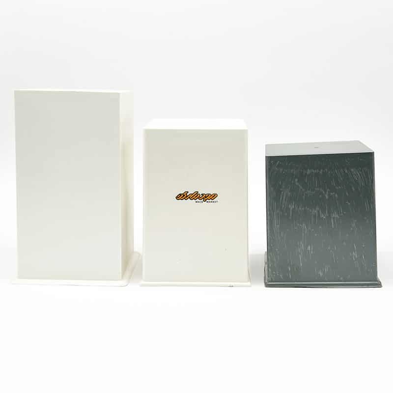 قالب شمع مکعب 3 سایز ضلع 8 سانت پلاستیکی