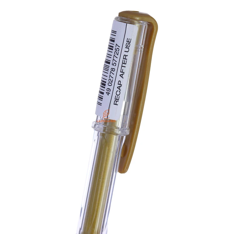خودکار سیگنو ژل 0.8 طلایی (UM100) یونی بال (5)