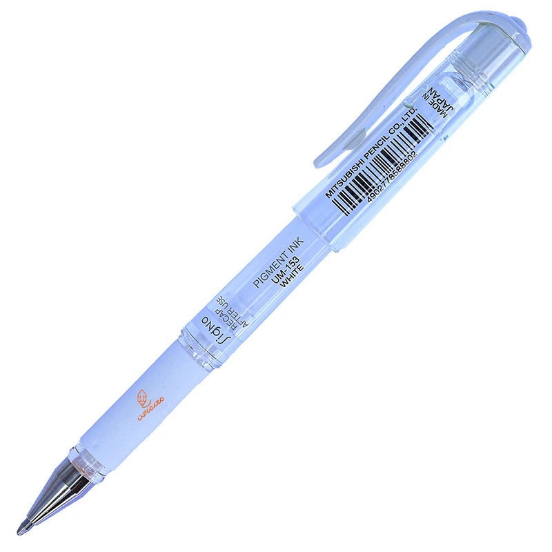 خودکار سیگنو ژل 0.7 سفید (UM100) یونی بال (2)
