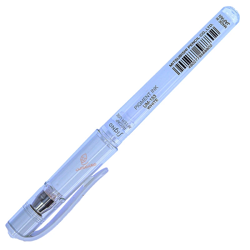 خودکار سیگنو ژل 0.7 سفید (UM100) یونی بال (1)