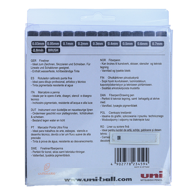 ست راپید 12 عددی یونی پن (22)