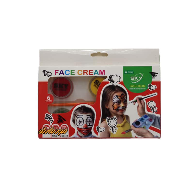 ست گریم 6 رنگ قرصی اسکای