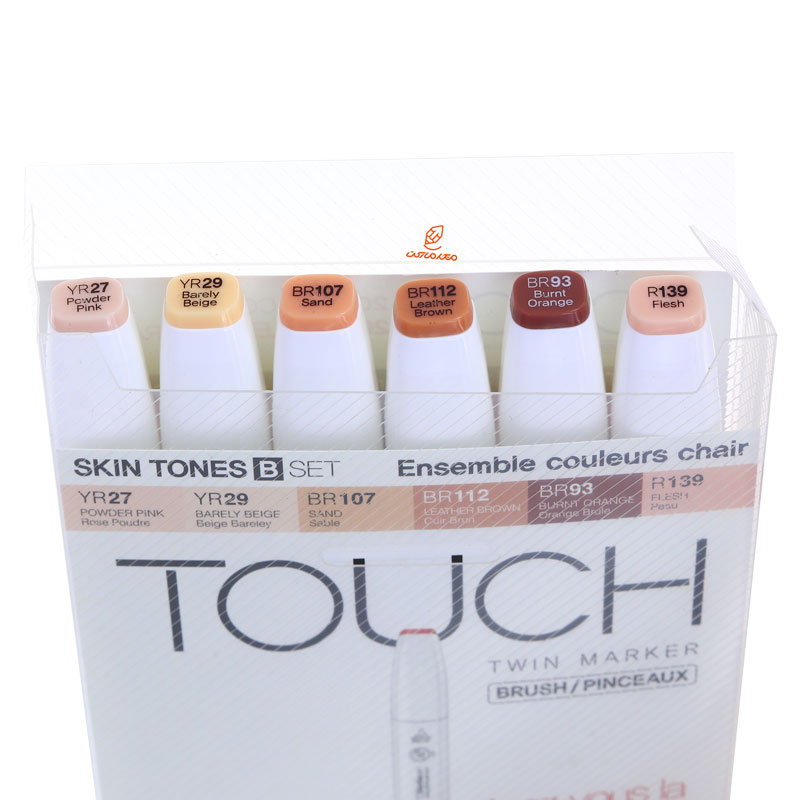 ست ماژیک 6 عددی براش رنگ پوست B تاچ TOUCH (2)