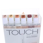 ست ماژیک 6 عددی براش رنگ پوست B تاچ TOUCH (2)