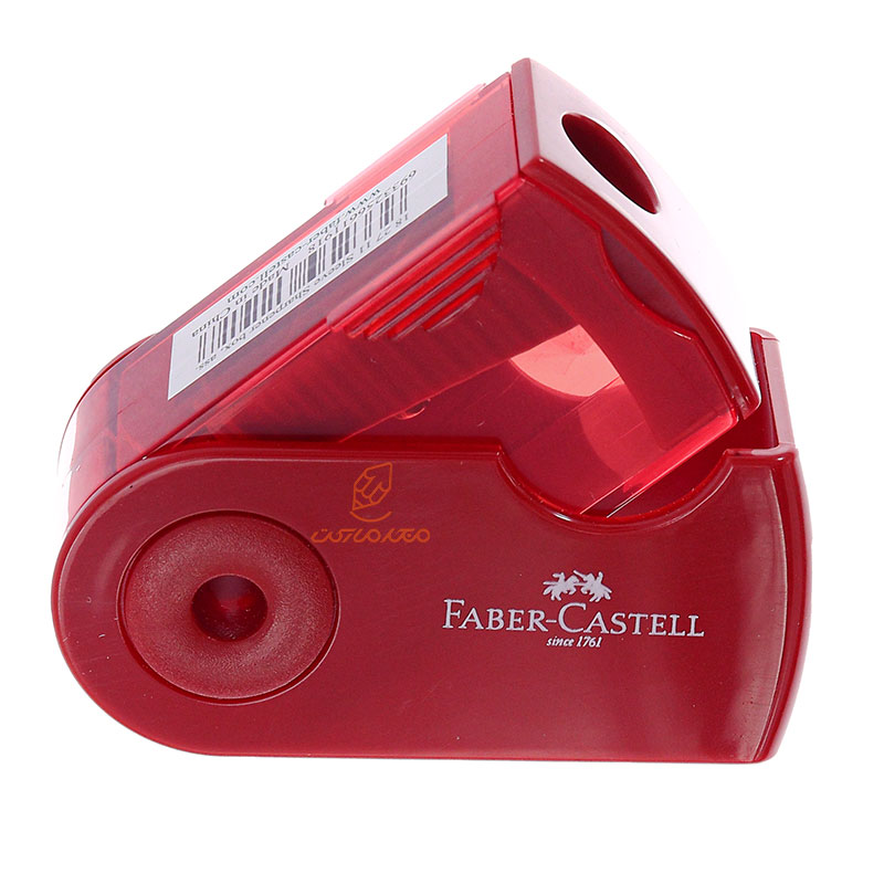 تراش مخزندار غلاف دار قرمز فابر کاستل FABERCASTELL (3)