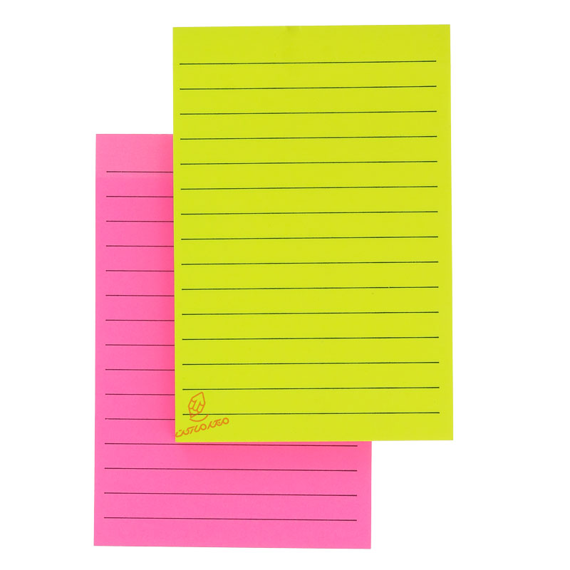 پست ایت (استیک نوت) A6 خط دار فسفری اس اف (3)