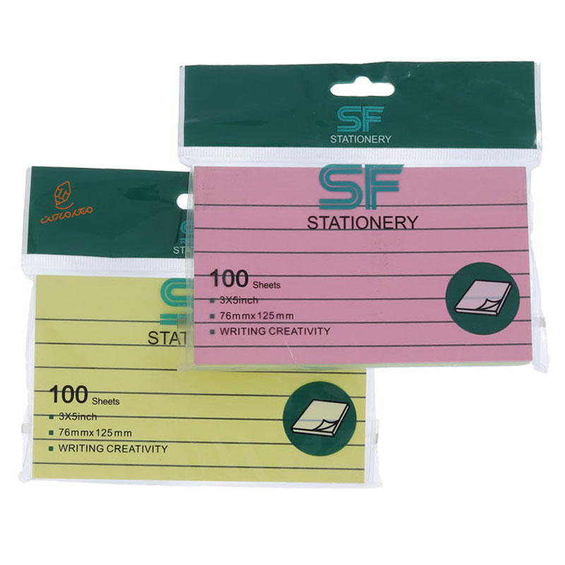 پست ایت (استیک نوت) 125*76 خط دار رنگی SF اس اف