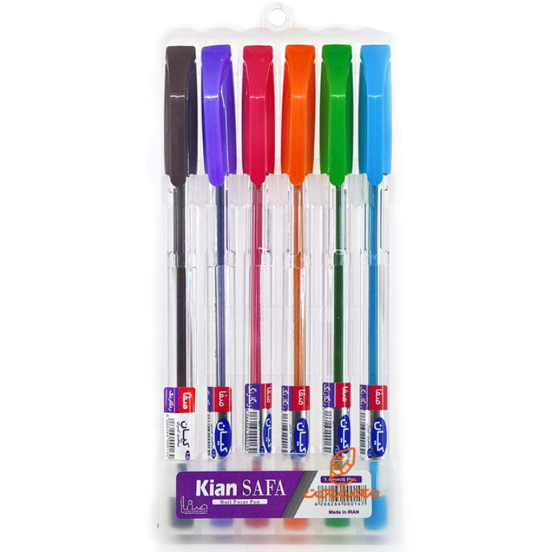 خودکار رنگی 6 عددی 1.0 کیان (1)