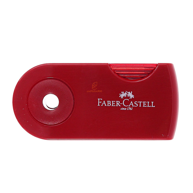 تراش مخزندار غلاف دار قرمز فابر کاستل FABERCASTELL (1)