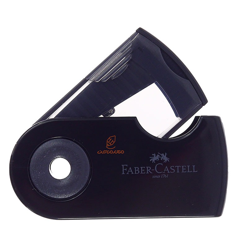 تراش مخزندار غلاف دار مشکی فابر کاستل FABERCASTELL