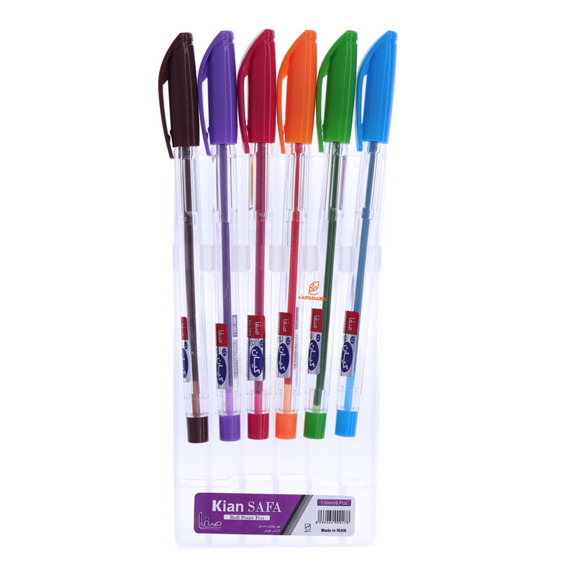 خودکار رنگی 6 عددی 1.0 کیان