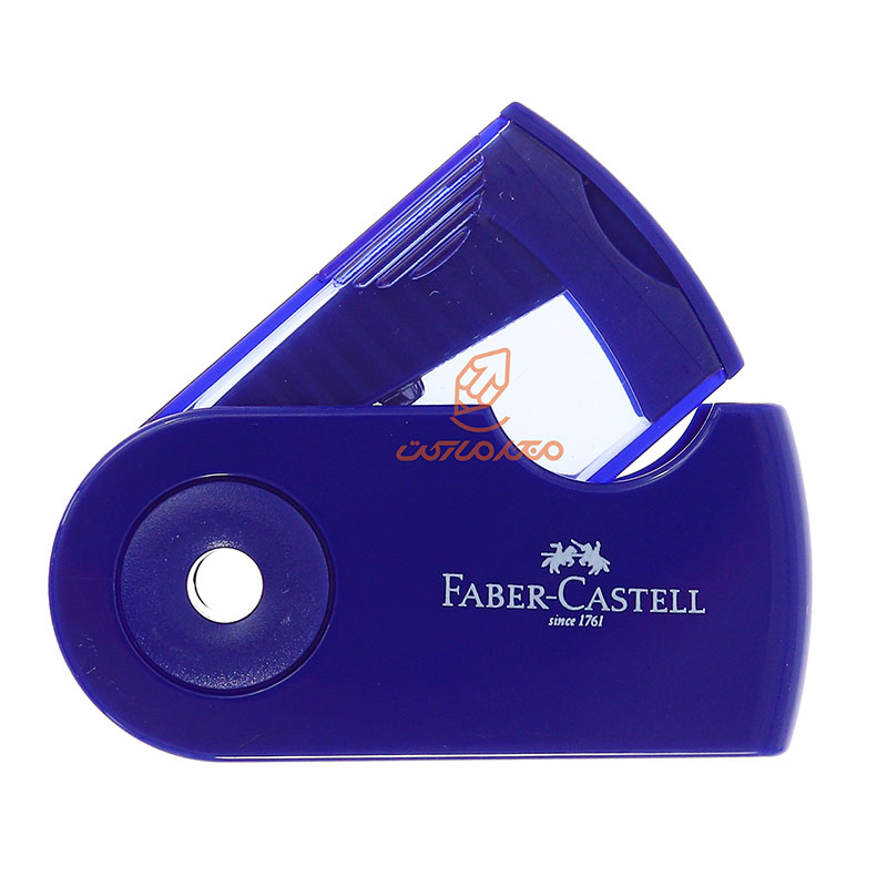 تراش مخزندار غلاف دار آبی فابر کاستل FABERCASTELL