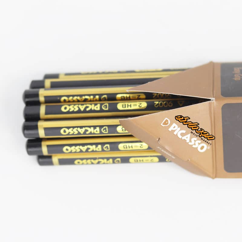 مشکی-مداد-3-گوش-طلایی-پیکاسو-2