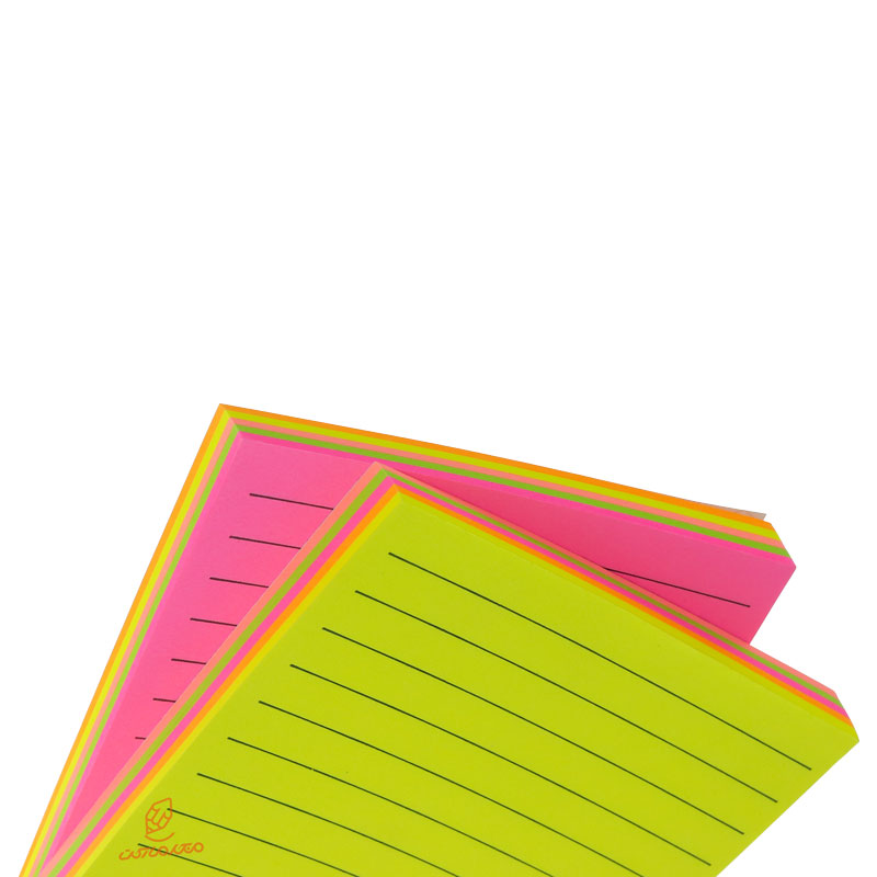 پست ایت (استیک نوت) A6 خط دار فسفری اس اف (2)