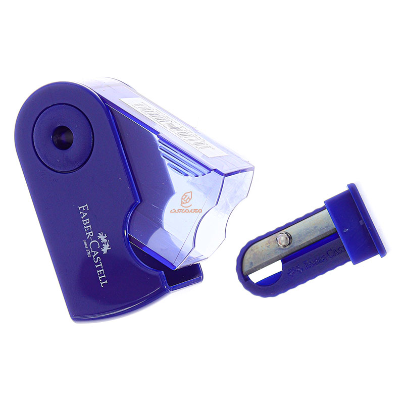 تراش مخزندار غلاف دار آبی فابر کاستل FABERCASTELL (2)