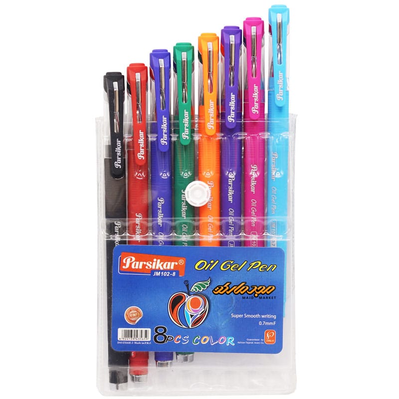 خودکار 8 رنگ 0/7 بدنه جیر پارسیکار