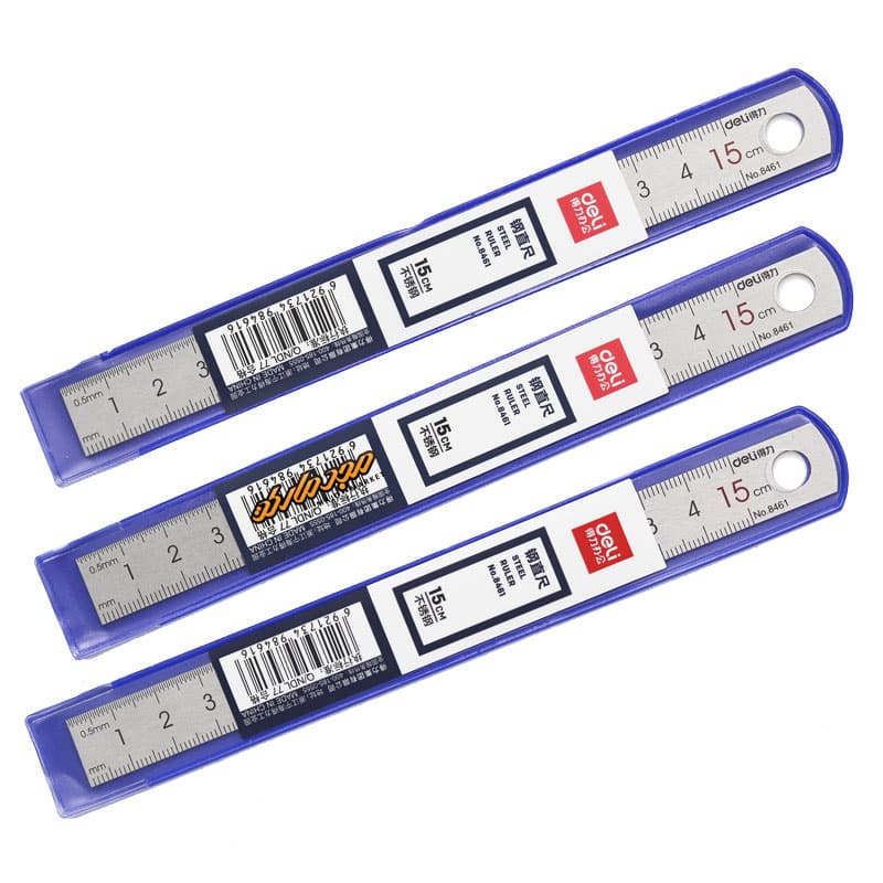 خط کش فلزی 15 سانت دلی