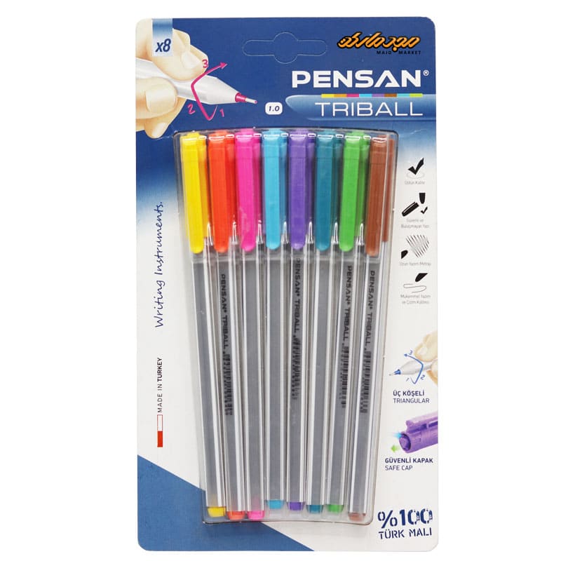 خودکار رنگی 8 عددی 1.0 پنسان