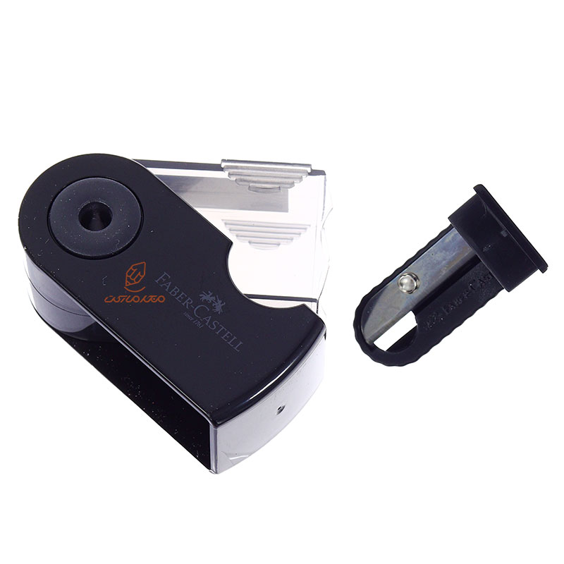 تراش مخزندار غلاف دار مشکی فابر کاستل FABERCASTELL (2)