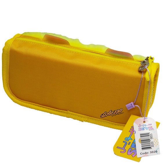 جامدادی پولیشی 3020 زرد طرح استیکر بچه مهندس سویل (4)