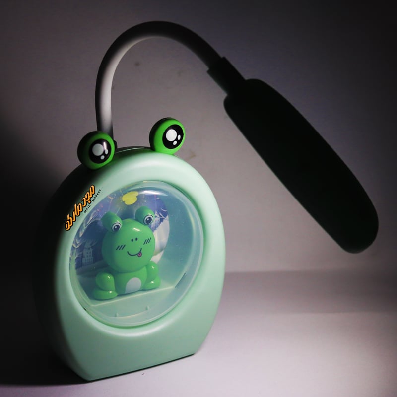 چراغ مطالعه رومیزی HK3323A سبز طرح قرباغه (3)