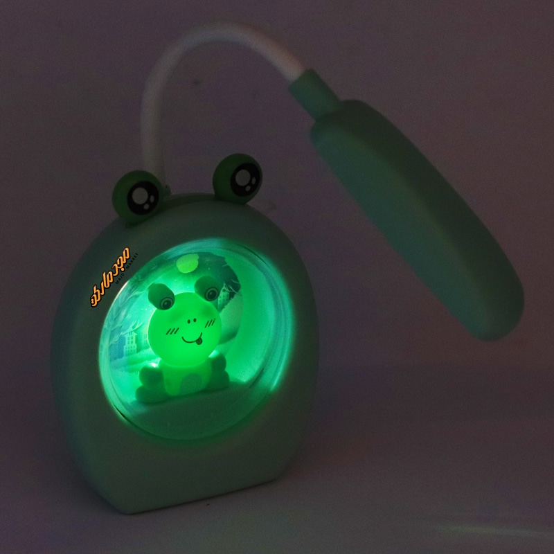 چراغ مطالعه رومیزی HK3323A سبز طرح قرباغه (2)