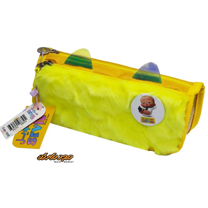 جامدادی پولیشی 3020 زرد طرح استیکر بچه مهندس سویل (3)