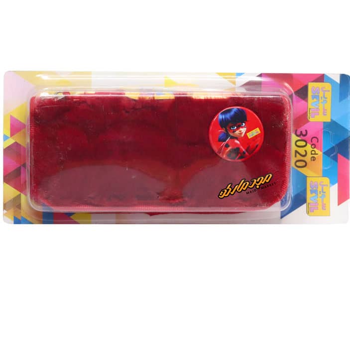 جامدادی پولیشی 3020 قرمز طرح استیکر دختر کفش دوزک سویل (5)