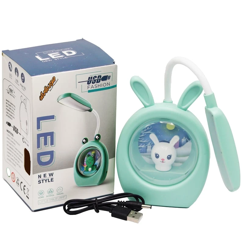 چراغ مطالعه رومیزی HK33222 سبز طرح خرگوش (4) - Copy