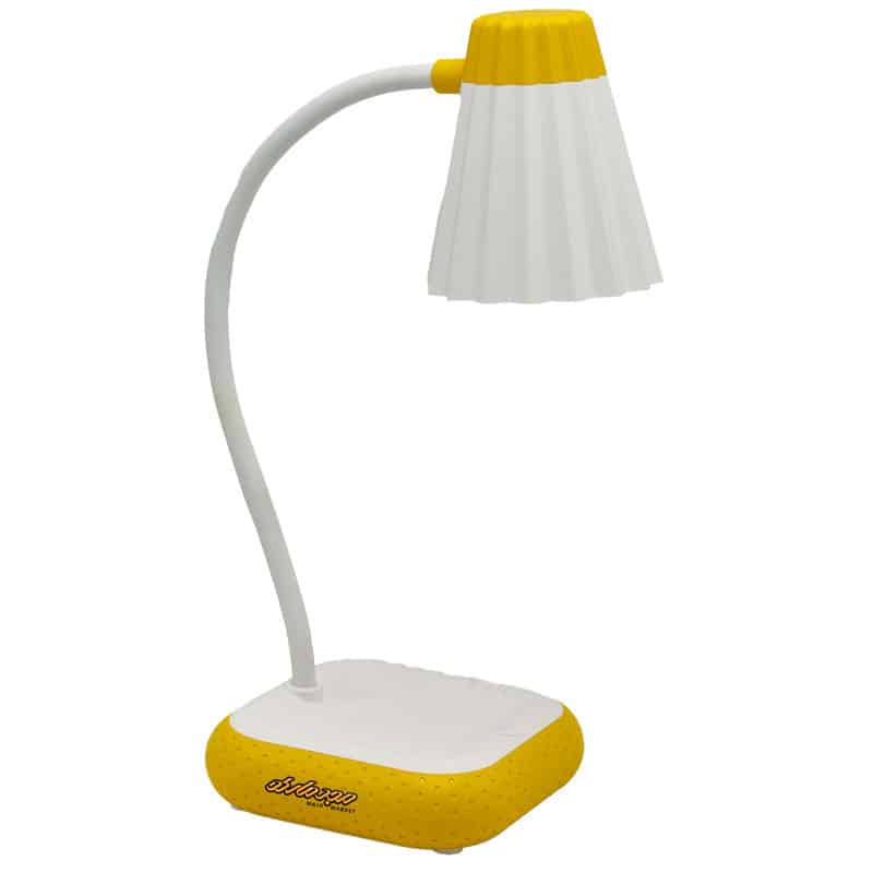 چراغ مطالعه رومیزی SY611A زیر چرمی زرد