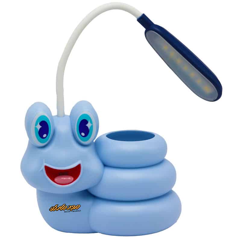 چراغ مطالعه رومیزی A391 ابی طرح حلزون