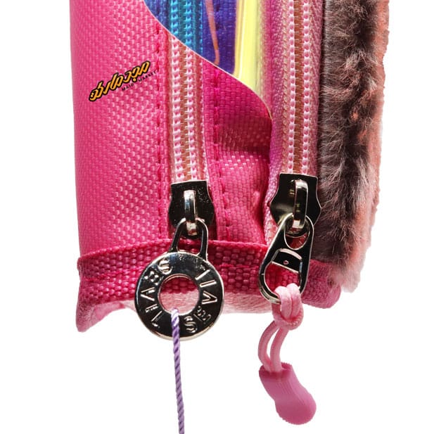 جامدادی پولیشی 3020 صورتی طرح استیکر جغد سویل (5)