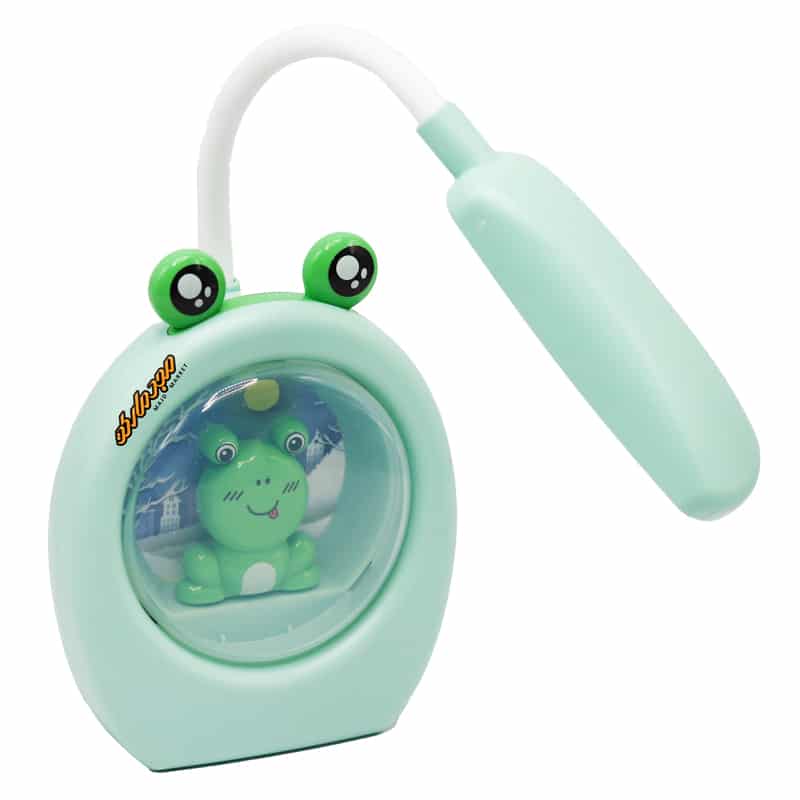 چراغ مطالعه رومیزی HK3323A سبز طرح قورباغه