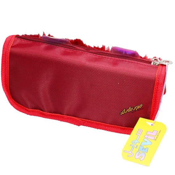 جامدادی پولیشی 3020 قرمز طرح استیکر دختر کفش دوزک سویل (7)