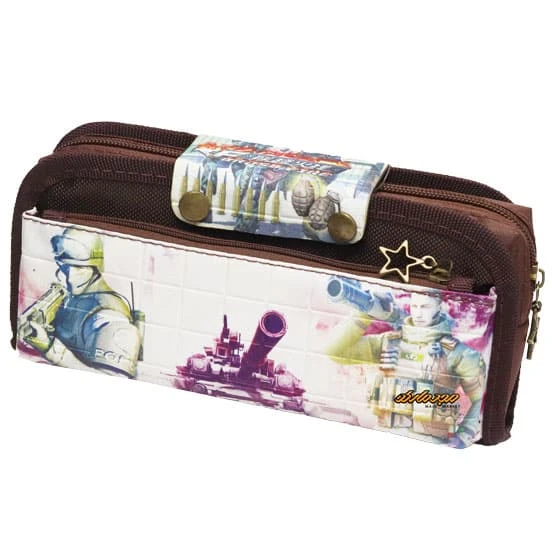 پوشه پارچه ای زیپدار 51 طرح خال خال ابی سویل (2)