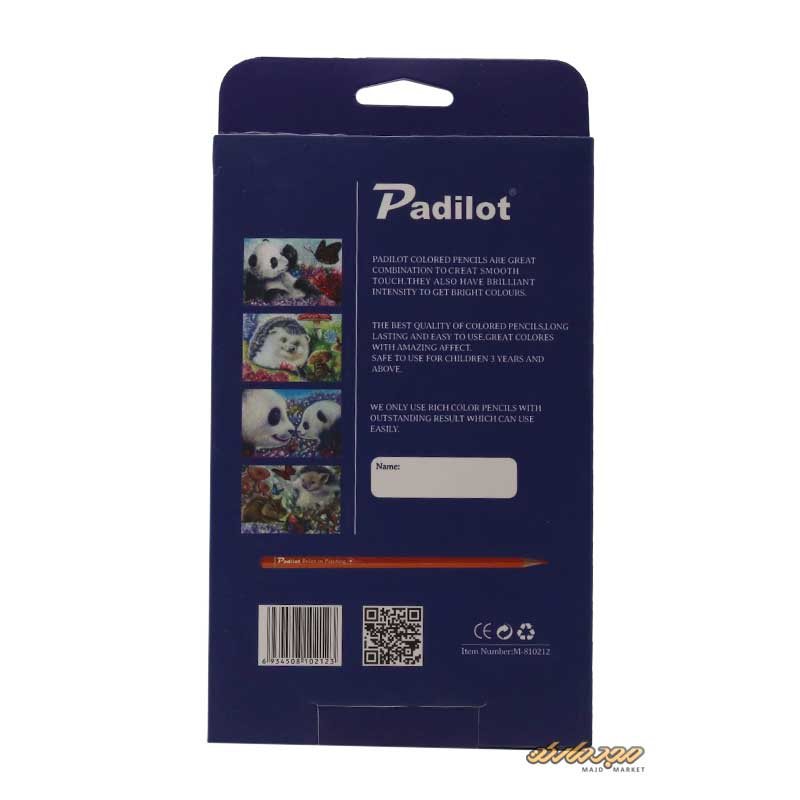 مدادرنگی-پادیلوت12-رنگی-کارتونی-4طرح-جوجه-تیغی-سنجاب-2-