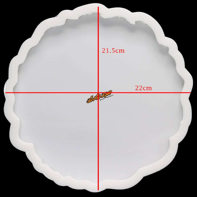 قالب سیلیکونی سینی دفرمه قطر 20 سلنا