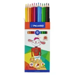 مداد رنگی 12 رنگ جعبه مقوایی طرح خرگوش پیکاسو PICASSO (4)
