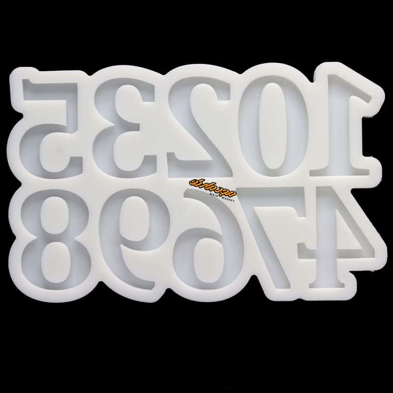 قالب سیلیکونی اعداد لاتین سلنا