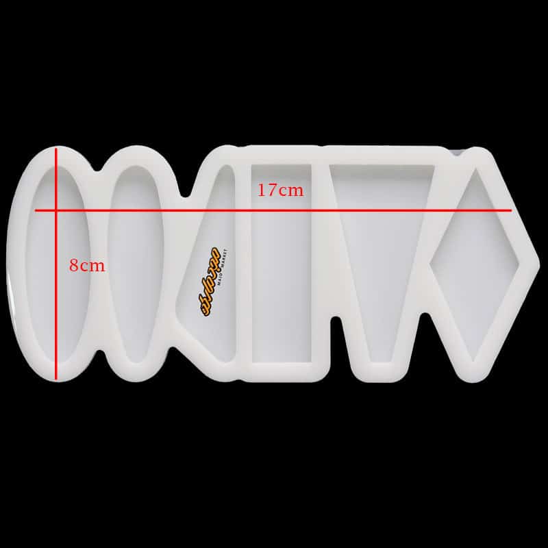 قالب سیلیکونی گیره سر هندسی (2)