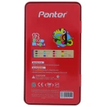مداد رنگی 12 رنگ جعبه فلزی طرح طوطی پنتر PANTER (3)