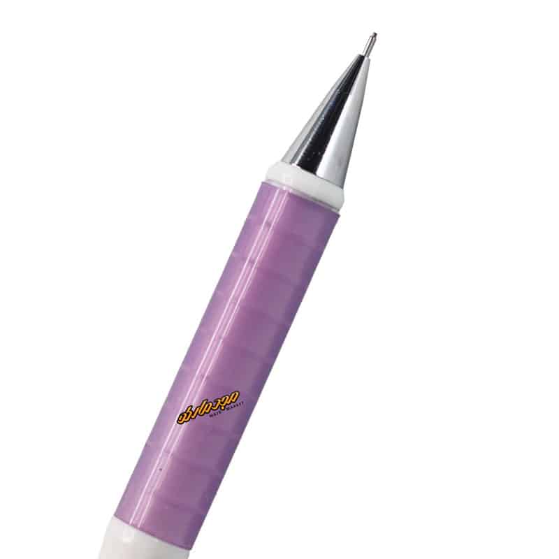 گیره فلزی نوک جمع شو بدنه پلاستیکی