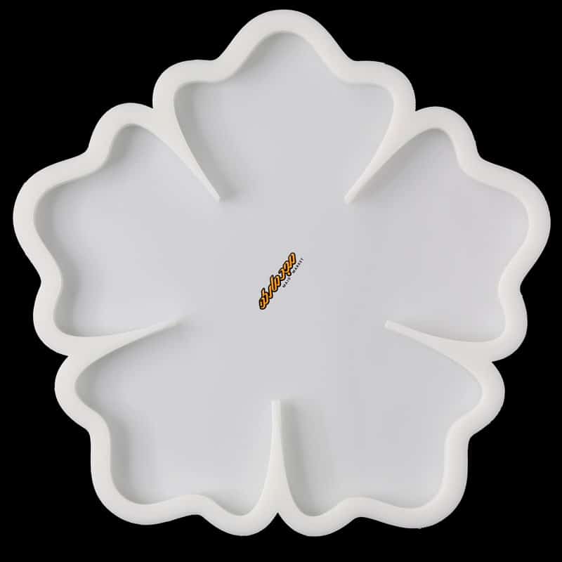 قالب سیلیکونی سینی طرح گل قطر 20 سلنا