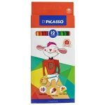 مداد رنگی 12 رنگ جعبه مقوایی طرح خرگوش پیکاسو PICASSO (2)
