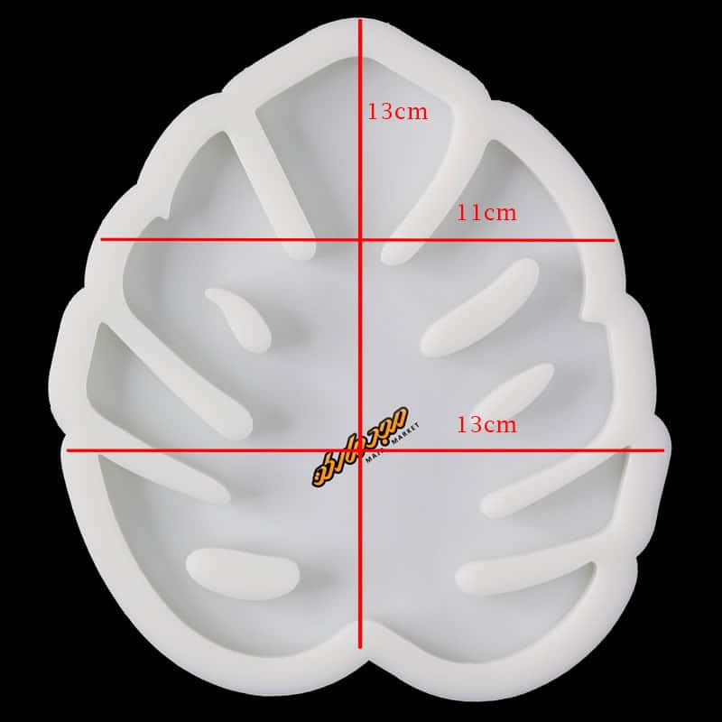 قالب سیلیکونی زیر لیوانی برگ 04 سلنا