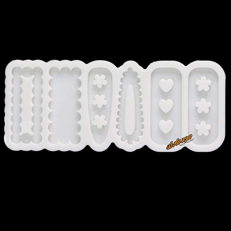 قالب سیلیکونی گیره طرح دار جور 102 سلنا