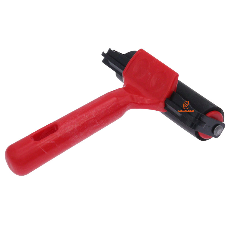 غلتک چاپ دسته قرمز 10 سانت پلاستیکی