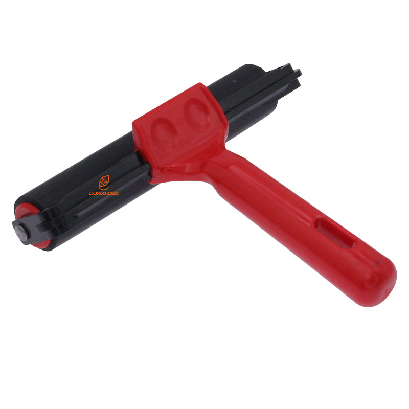 غلتک چاپ دسته قرمز 15 سانت پلاستیکی